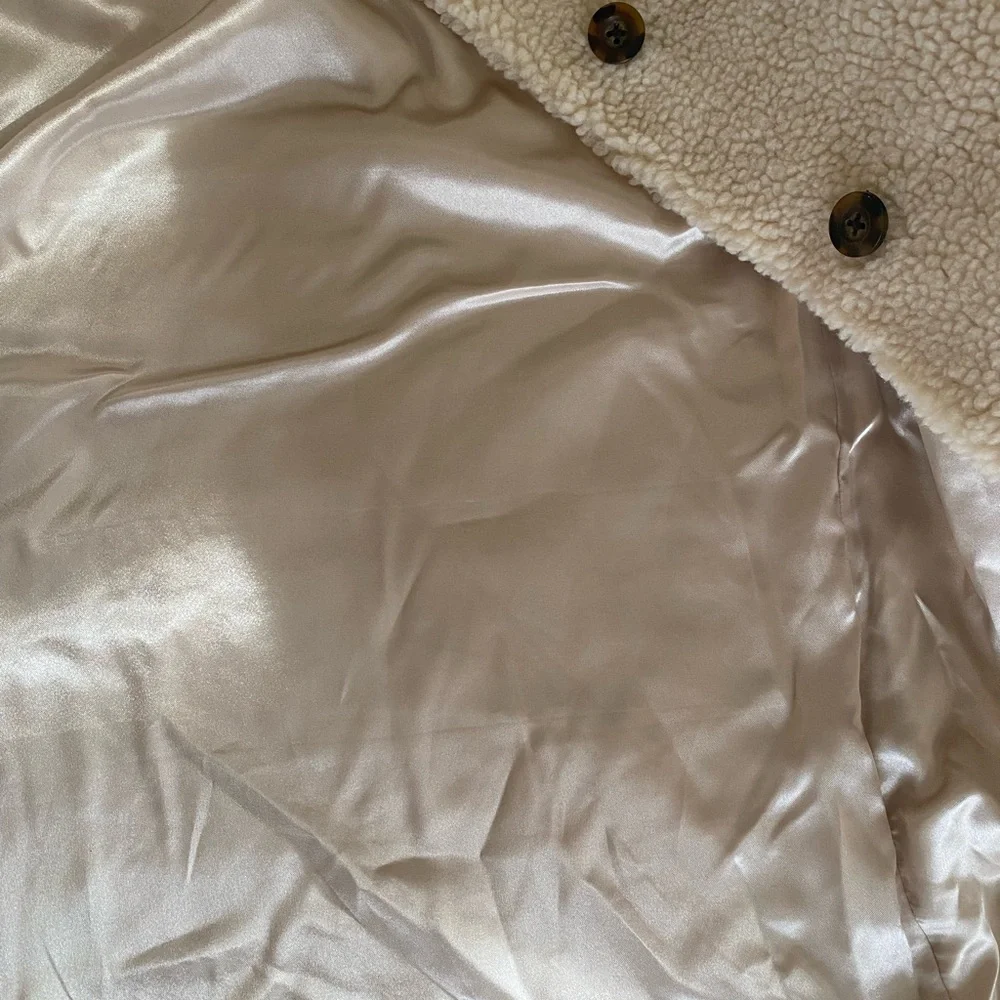 Hanna Andersson Cream Sherpa Coat